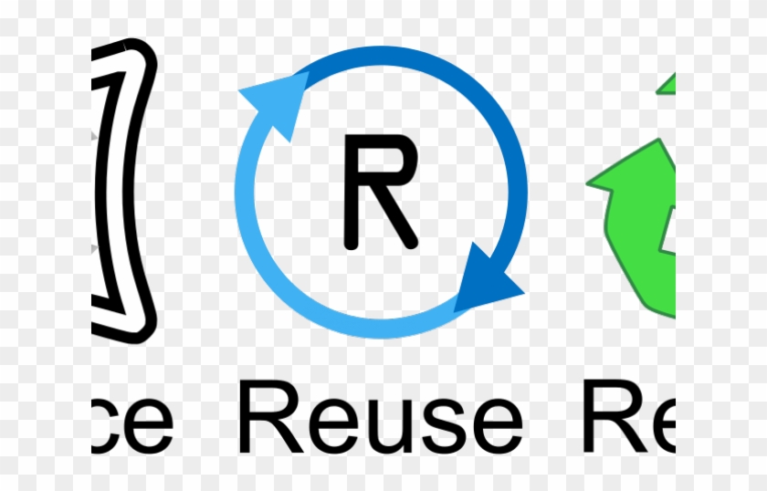 Reduce Cliparts - Reduce Reuse & Recycle Icon Png #696247