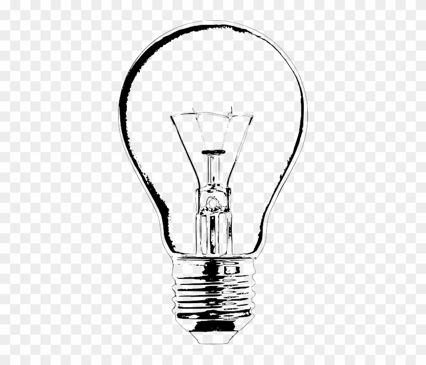 Light, Electric, Electronics, Bulb, Household - Light Bulb Vector Sketch #696281