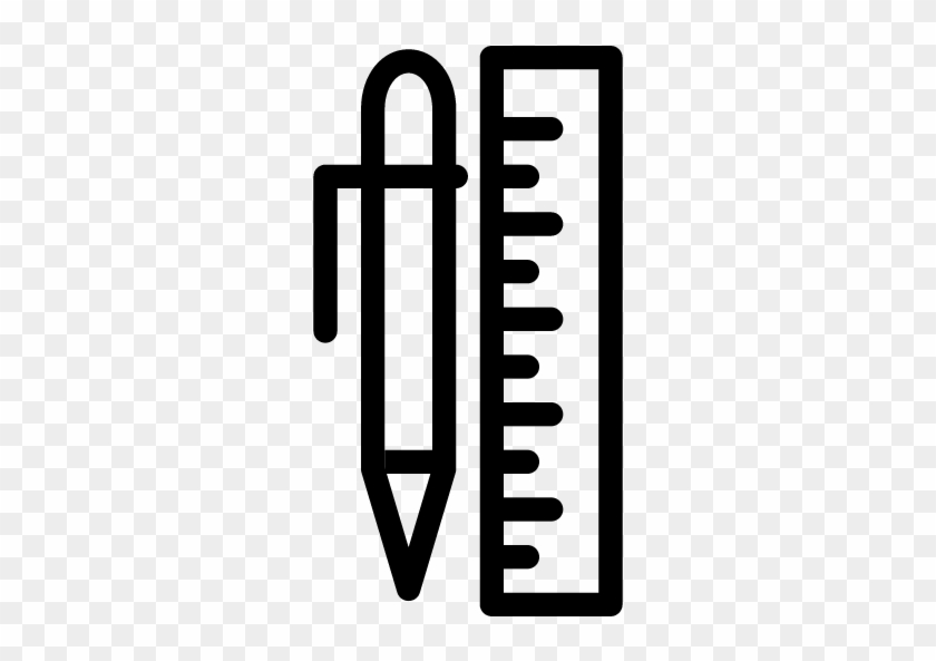 Pixel - Pencil Ruler Icon #696287