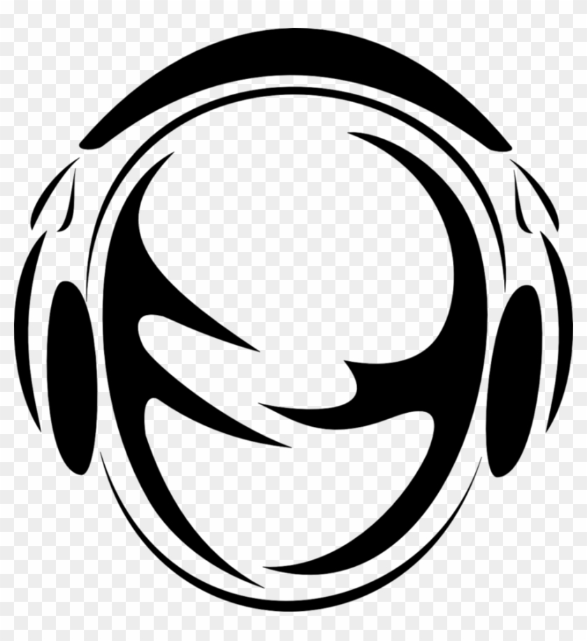 Headphones Logo Disc Jockey Clip Art - Headphones Logo Disc Jockey Clip Art #696415
