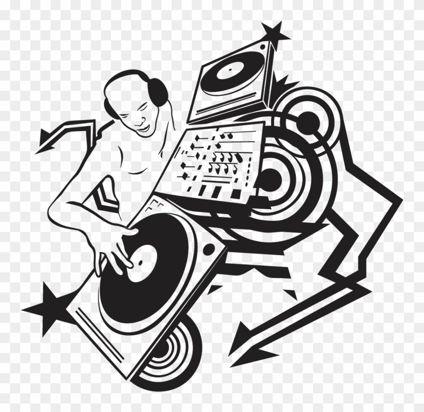 Drawing Disc Jockey Music Clip Art - Sticker Dj Png - Free Transparent ...