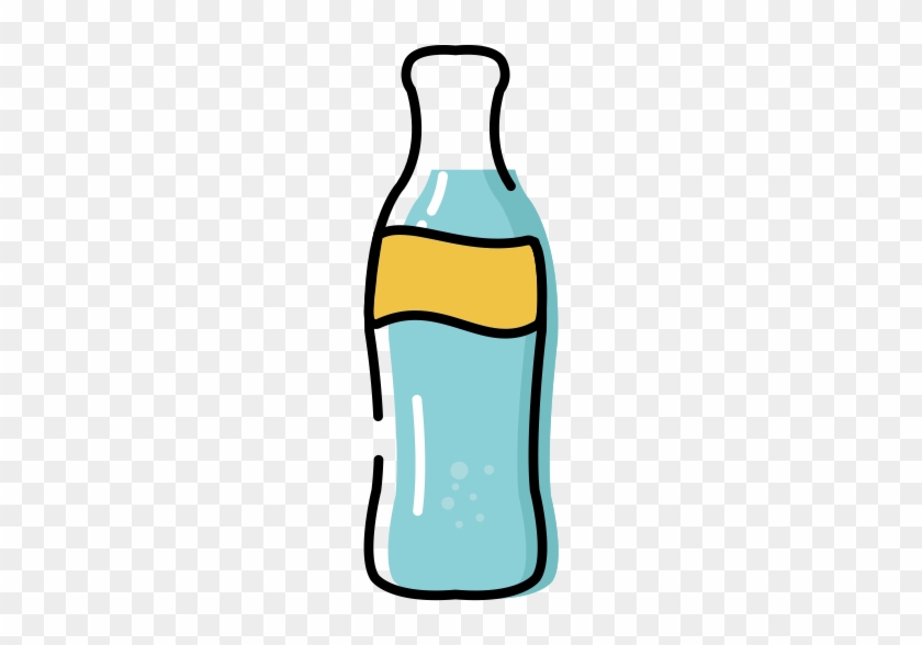 Soda, Fill, Multicolor Icon - Glass Bottle #696472