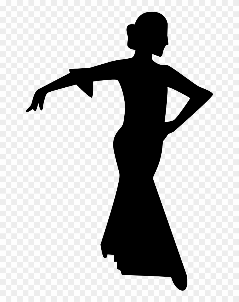 Flamenco Female Dancer Silhouette Comments - People Silhouette Dancing #696481