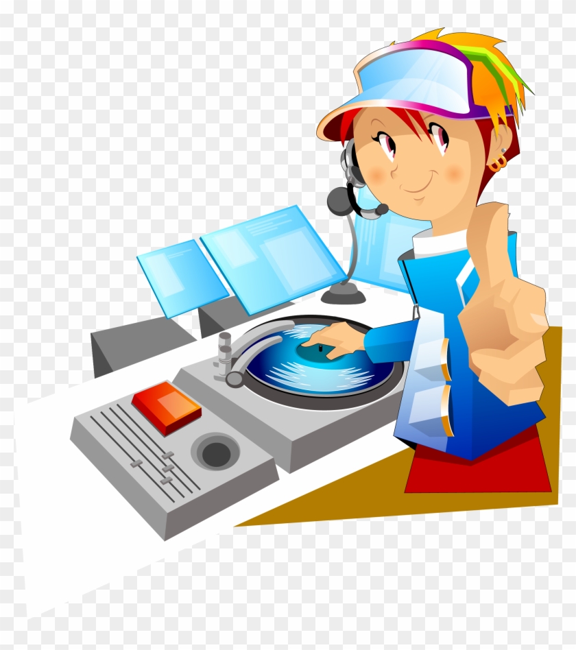 Disc Jockey Cartoon - Disc Jockey Cartoon #696611