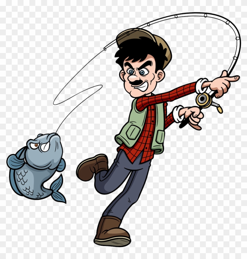 Fishing Cartoon Royalty Free Clip Art - Fishing Cartoon Royalty Free Clip Art #696564