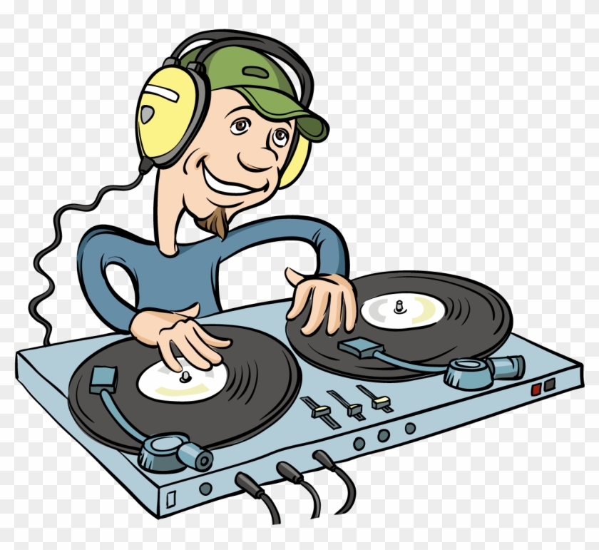 Disc Jockey Cartoon Music Illustration - Dj Cartoon #696654