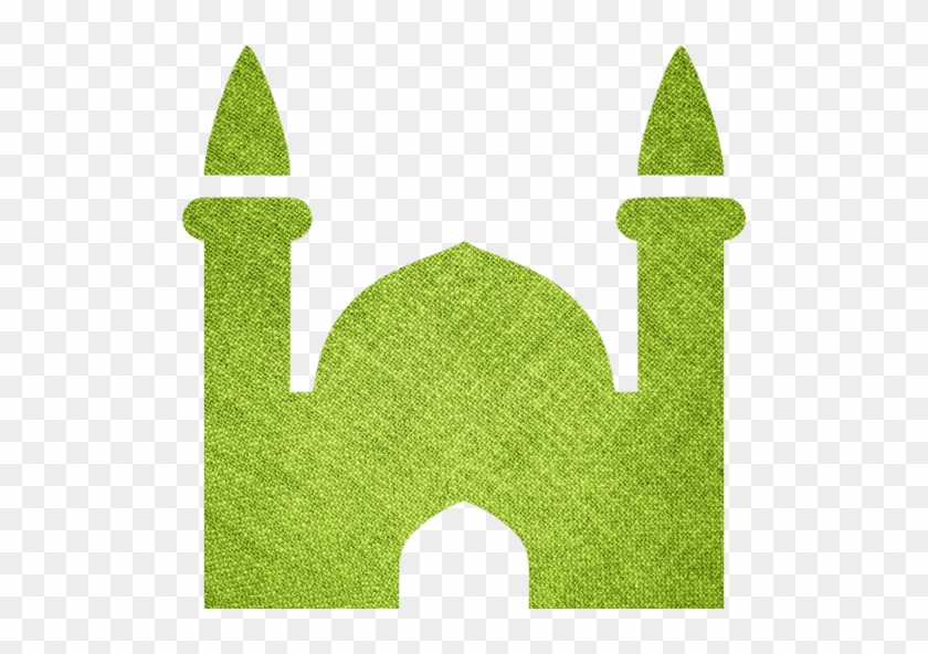 Green Fabric Mosque Icon - Mosque Icon #696713
