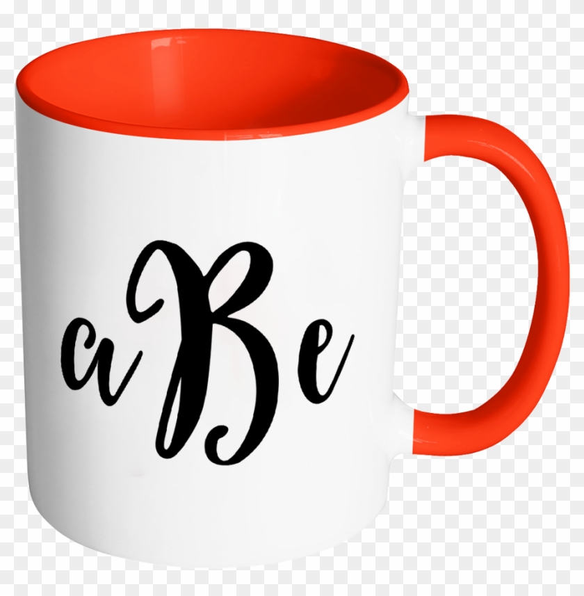 Custom Monogram Accent Mug - Coffee Cup #696798