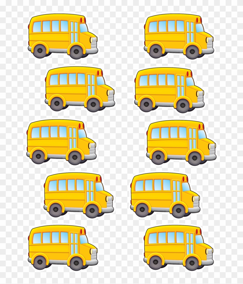 Tcr5294 School Bus Accents Image - Teacher Created Resources 2 5/8" Mini Accents, School #696860