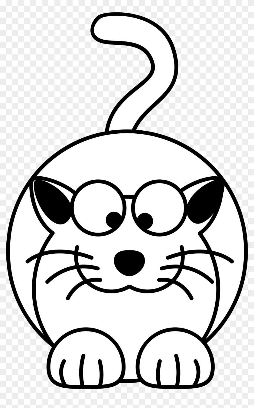 Kitty Cat 5 - Cat Clip Art Black #697026