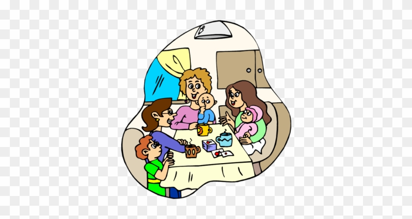 Visiting Clipart - Visiting Friends Clip Art #697070