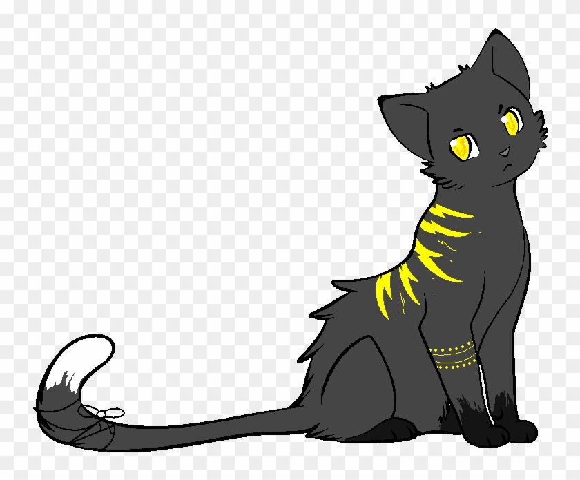 Thunderstripe - Black Cat With Brown Stripe On Back #697092