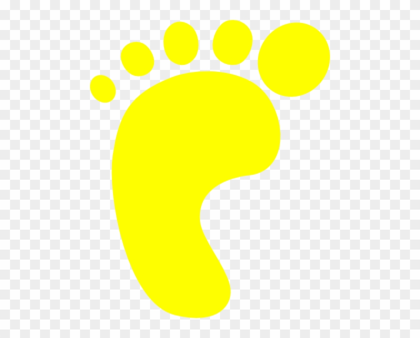 Yellow Left Foot Clip Art At Clker - Clip Art #697131