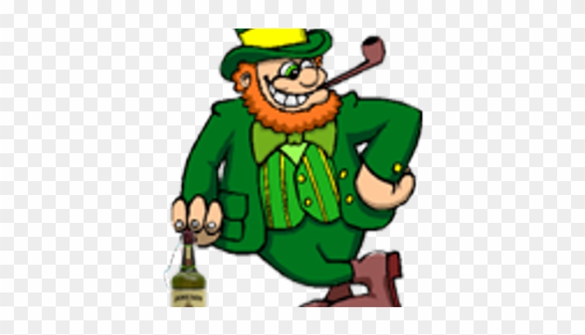 Whiskey Leaks - Leprechaun Smoking A Pipe #697172