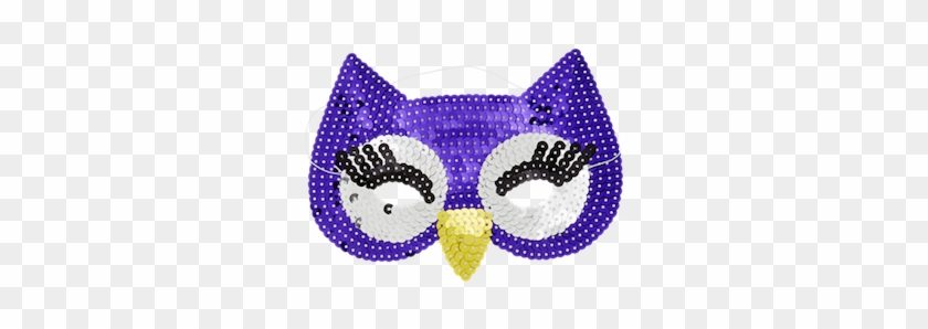 Kids Sequin Owl Mask - Sequin Owl Mask #697276
