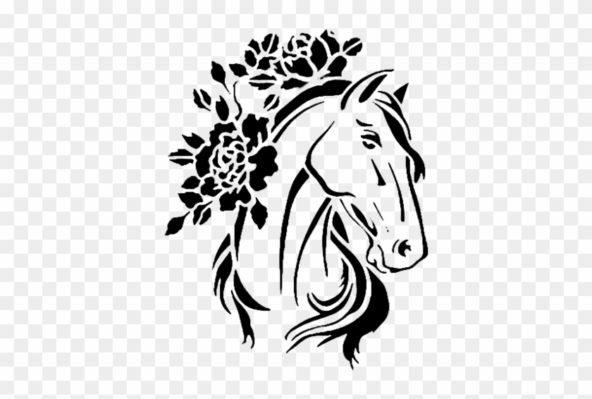 Черно-белые Силуэты Лошадок - Черно Белые Картинки Лошадей #697288