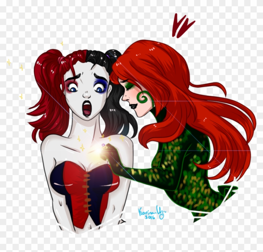 Poison Ivy And Harley Quinn Drawing Harley Quinn And - Harley Quinn And Poison Ivy #697319
