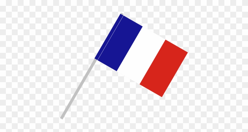 France Flag Png Transparent Image - French Flag With Pole #697507