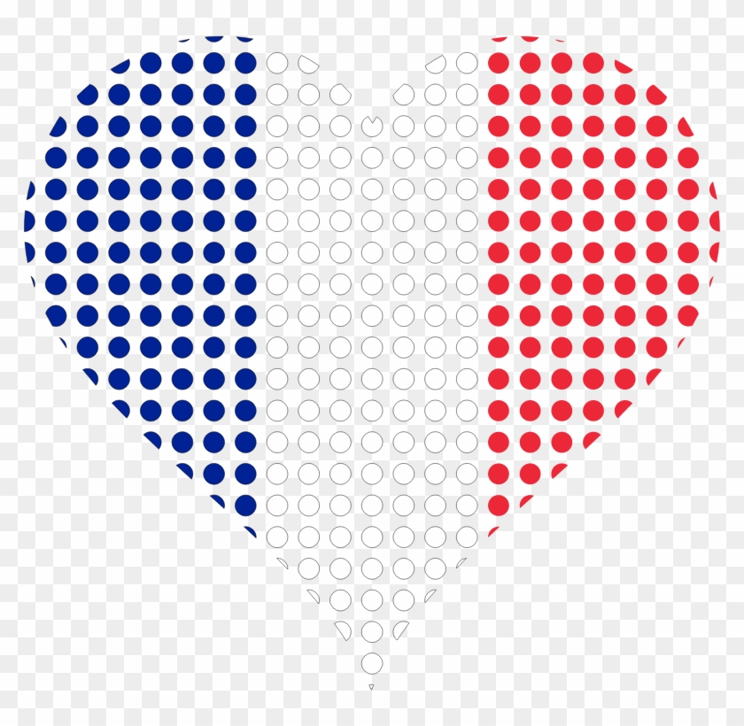 Medium Image - French Flag Heart Transparent Background #697518