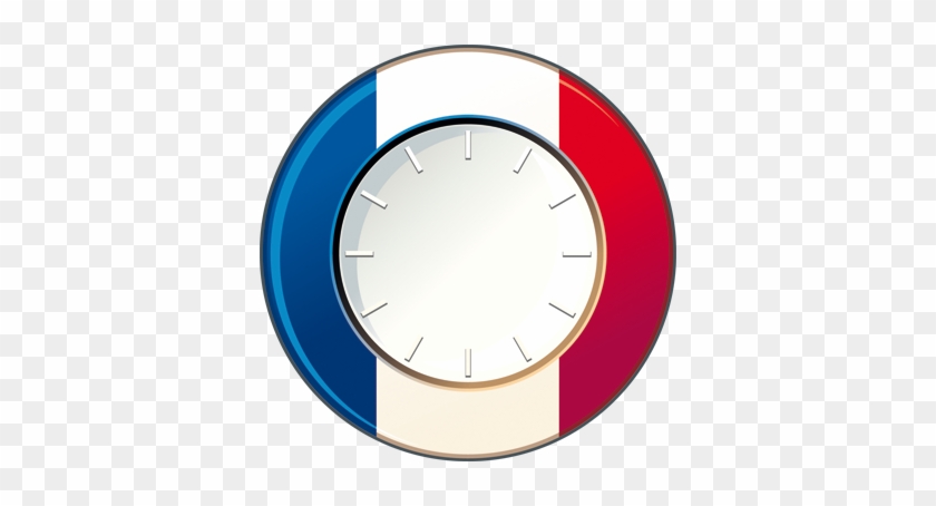 France Wall Clock Sticker - Clock #697524