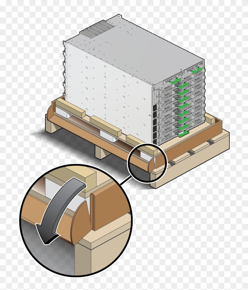 Figure Showing How To Lift The Stand-alone Server Off - Pallet #697616