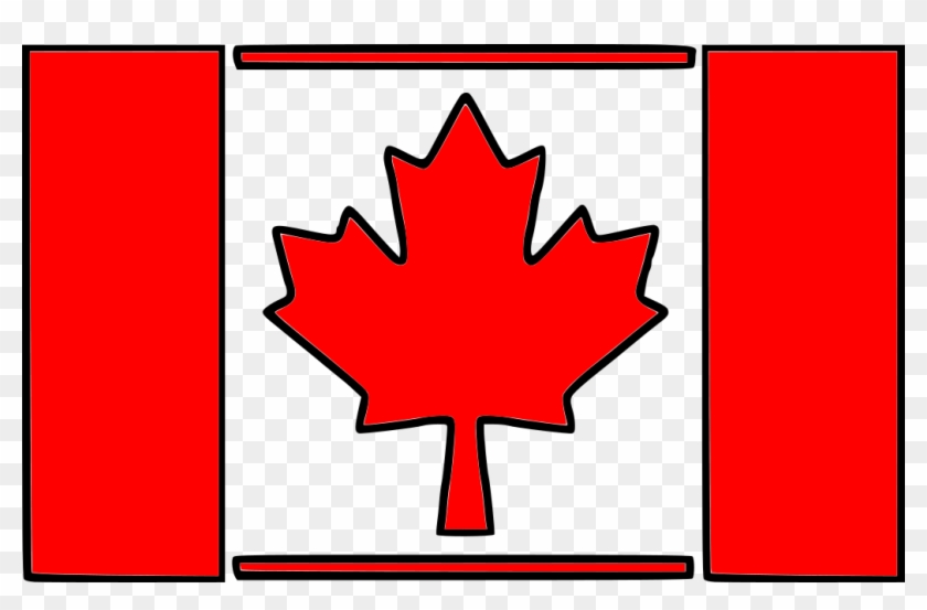 Canada Flag Stencil - Canada Flag With Border #697695