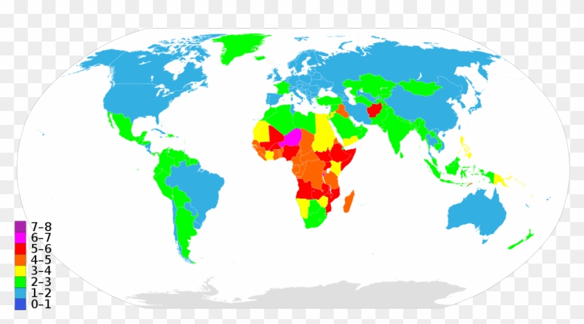 Births Per Woman By Country - Birth Rate By Country #697705