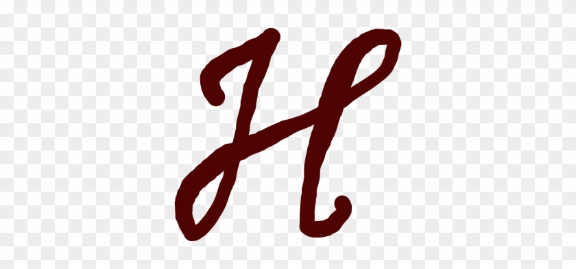 Cursive H Png #698386