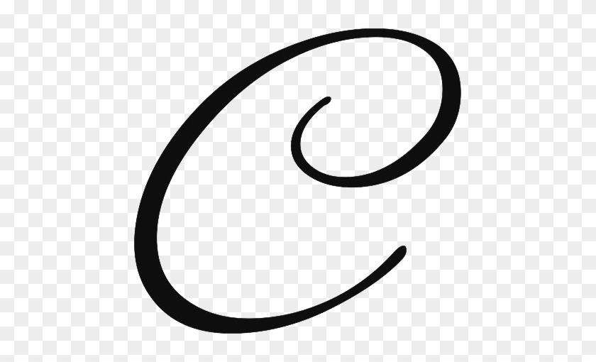 Download And Use C Png Clipart - Letter C In Cursive #698406