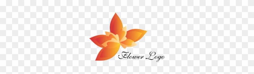 Orange Flower Art Vector Logo Inspiration Download - Free Flower Logo Png #698522