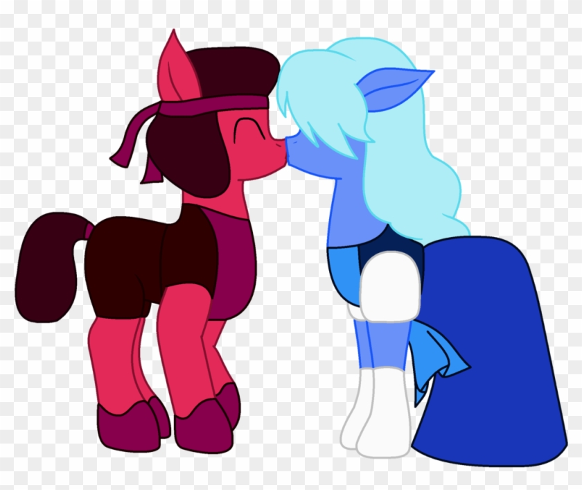 Ruby And Sapphire Ponies By Flamefyre1235 - Ruby And Sapphire Pony #698529