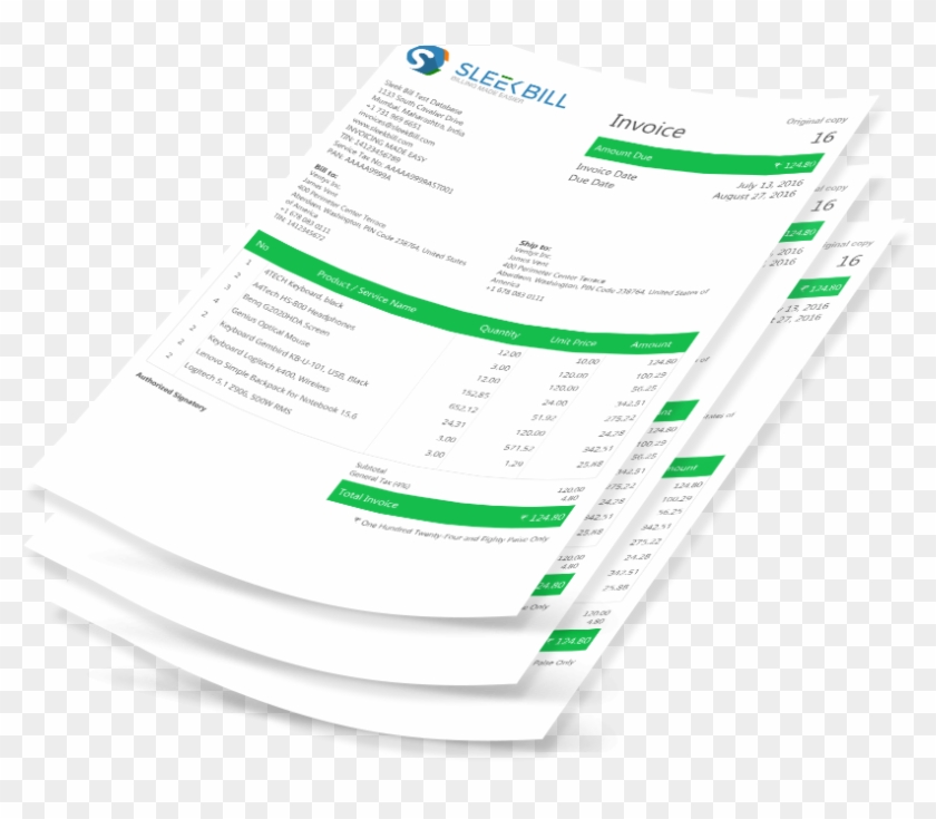 We Will Offer Full Support For Gst Once It Hits The - Sleek Bill Invoice #698534