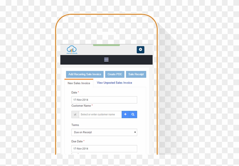 Create Customer Invoices On The Go - Invoice #698540