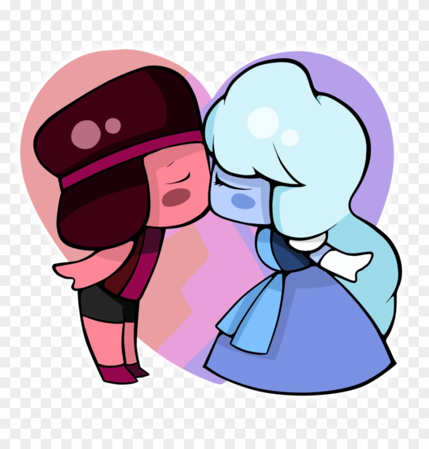 Ruby And Sapphire Chibi By Colorfulkitten - Ruby And Sapphire Chibi #698570