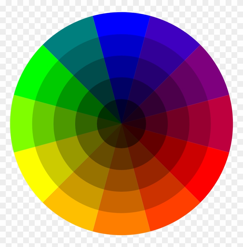A Word About The Colour Wheel Colourwheel - Color Wheel With Shades #698603