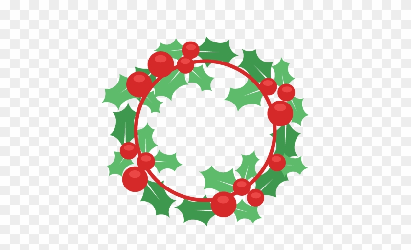 Christmas Wreath Svg Scrapbook Cut File Cute Clipart - Christmas Wreath Svg #698772