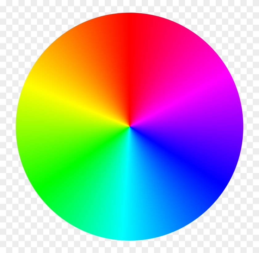 A Mockup Illustrating A Conic Gradient Emulating A - Color Wheel Transparent Background #698785