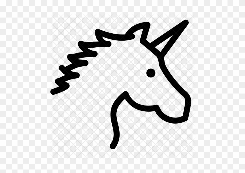 Unicorn Icon - Unicorn Head Flat Icon #698803