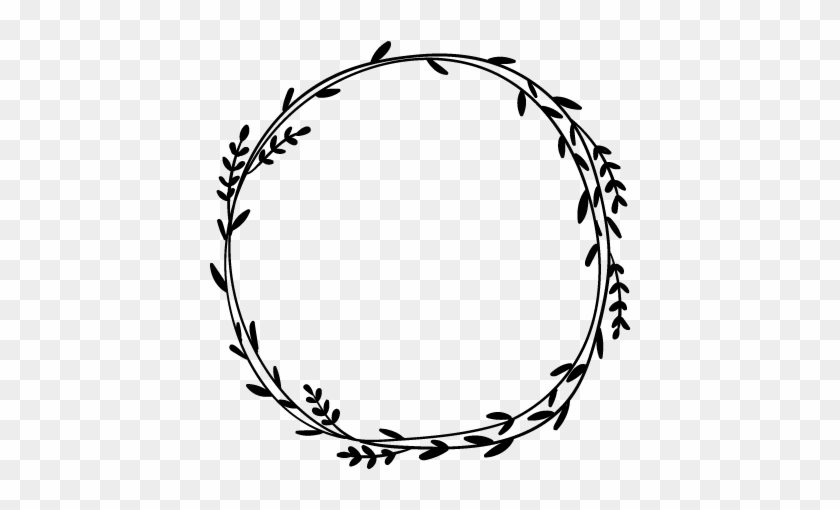 Circular Vector Leaves Frame #698806