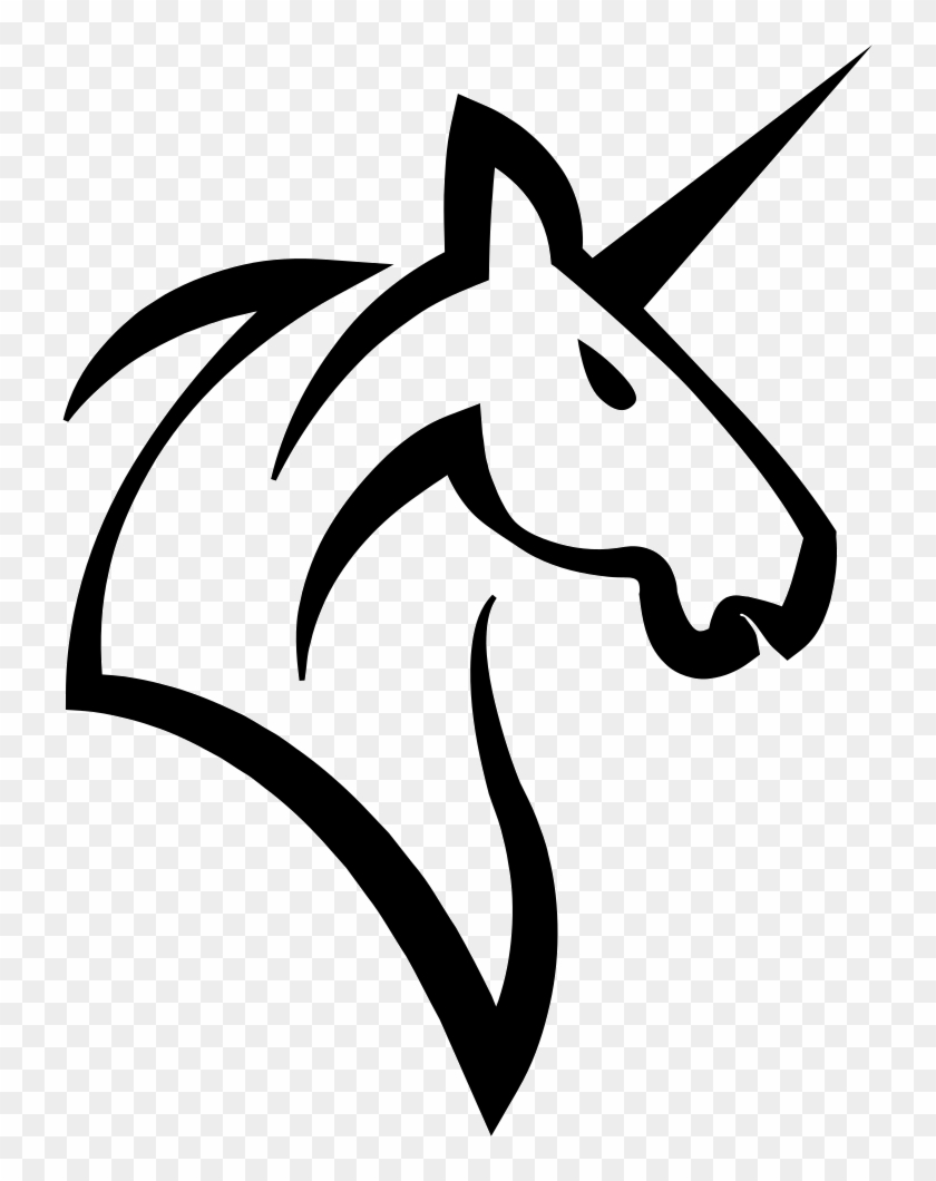 Png File - White Unicorn Face Png #698811