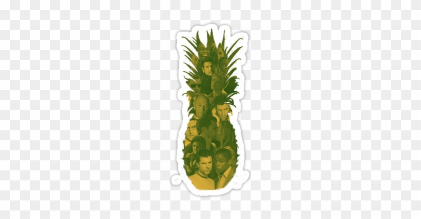 Psych Pineapple Outline For Kids - Pineapple Outline Psych Cast Hoodie (pullover) #698854