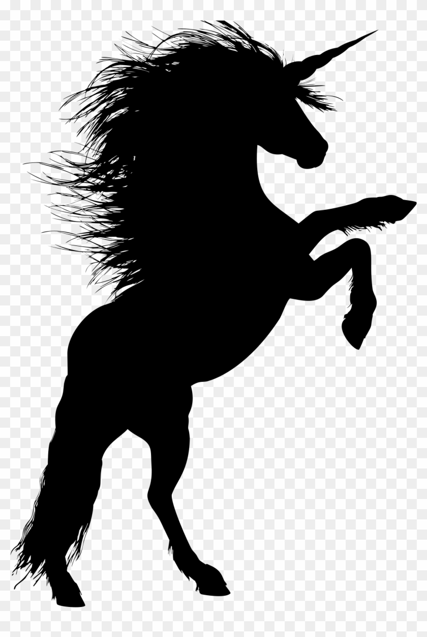 This Free Icons Png Design Of Rearing Unicorn 2 - Stallion Silhouette #698909