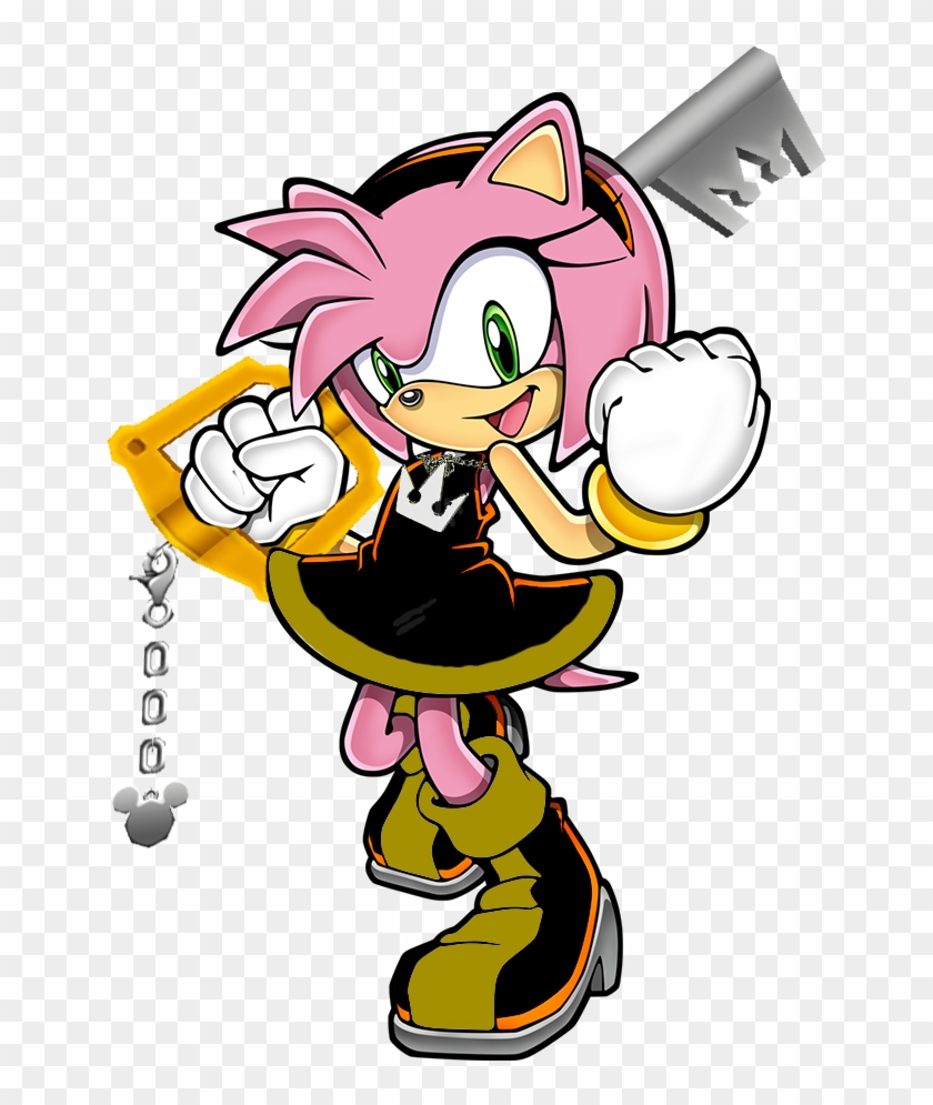 Amy Rose The Keyblade Welder By Midnight-star234 - Cartoon #698941