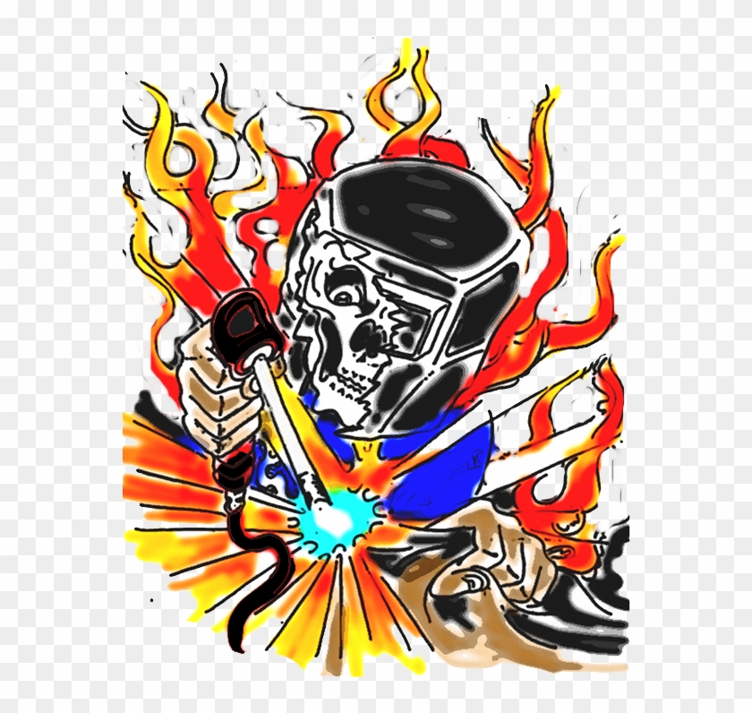 View Final Artwork - Welder Skull Vector #698963