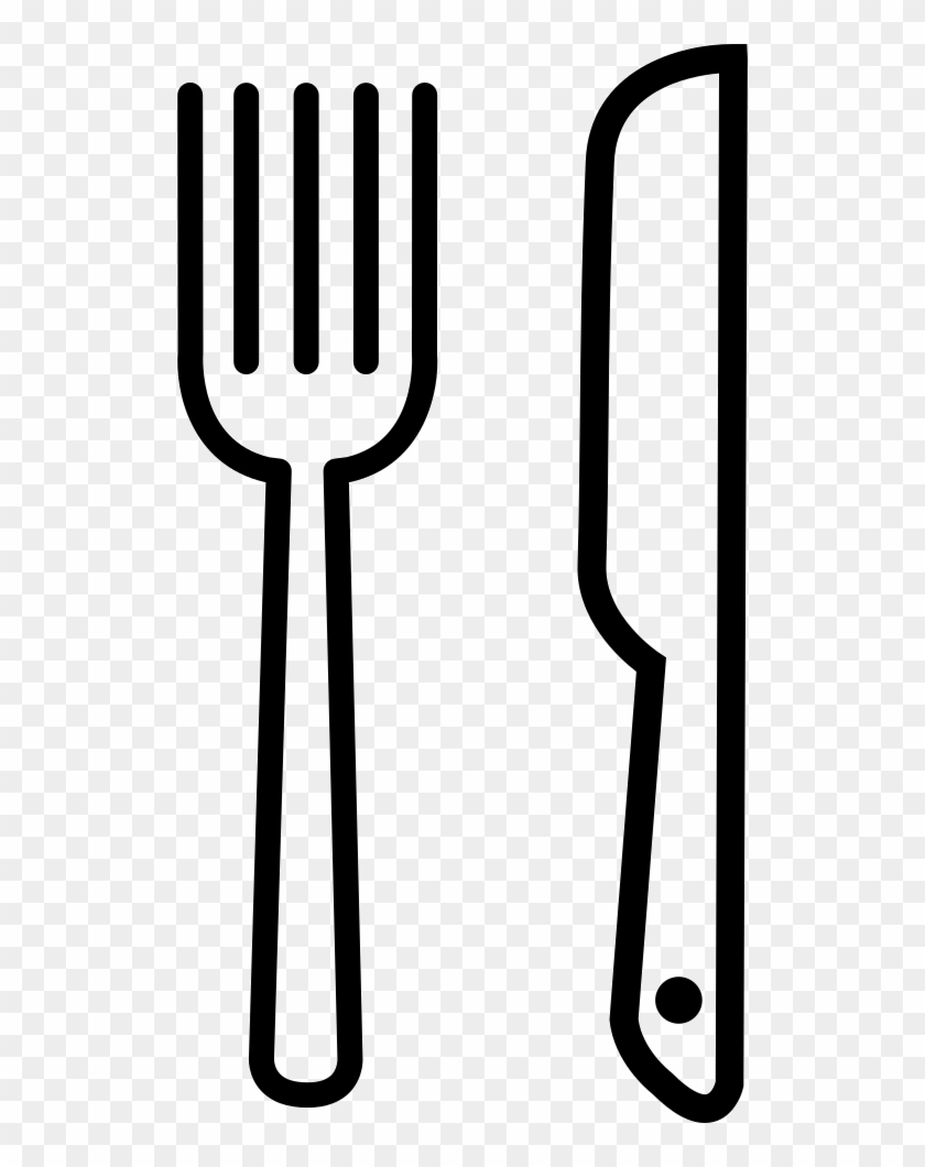 Knife And Fork Outline Comments - Fork And Knife Png Outline #698990