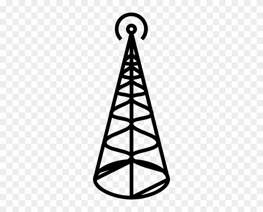 Free Vector Jcartier Antenna Rounded Clip Art - Antenna Tower #699070