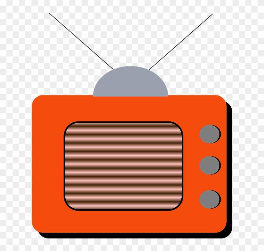 Television, Video, Radio, Vintage, Antenna - Clip Art #699142