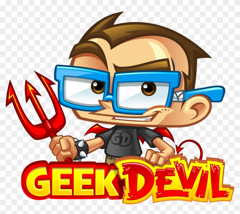 Cartoon Logo Design Speedydoodle Studios - Geek Devil #699207