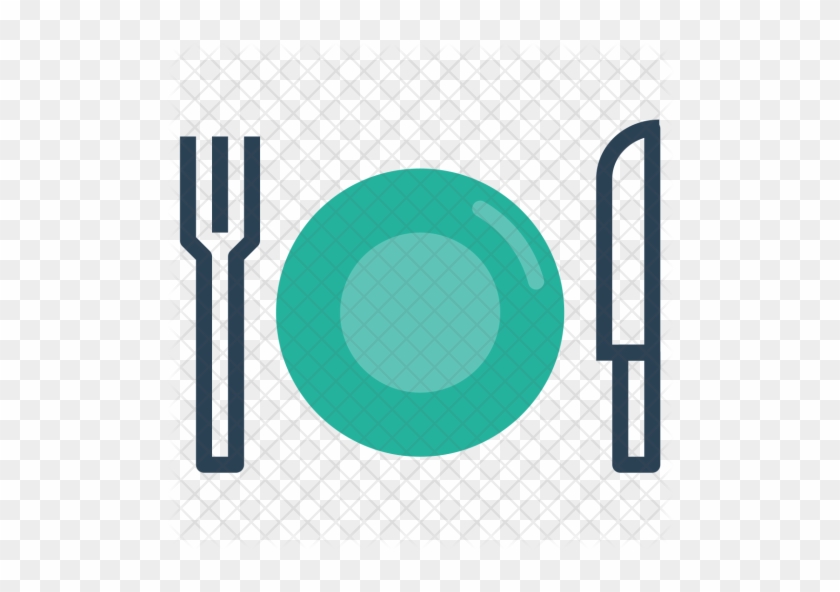 Dish, Plate, Fork, Knife, Food, Hotel, Restaurant Icon - Dish #699313