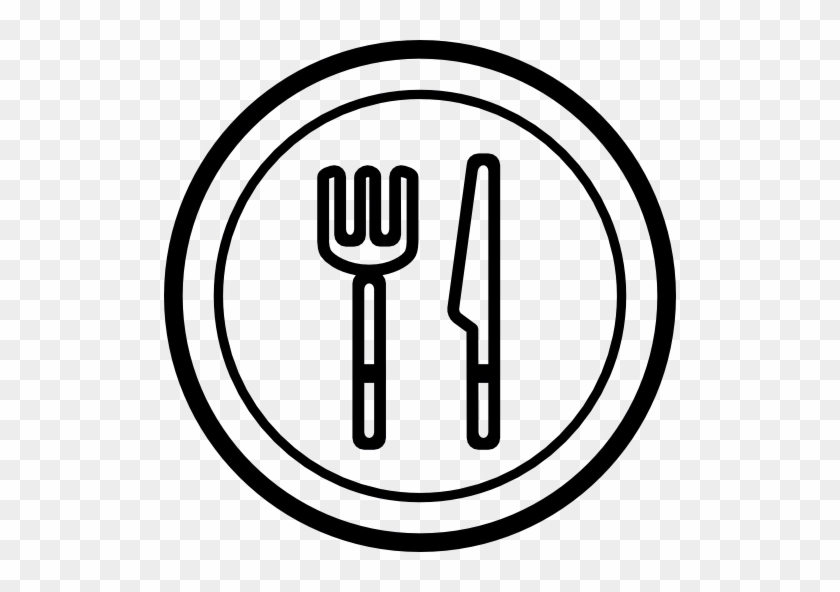 Plate, Knife And Fork Vector - Maker's Mark #699468